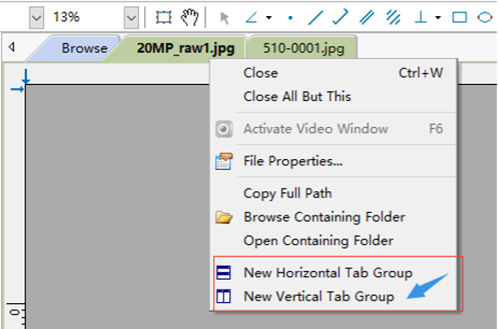 Can you compare images or videos in the software Can you compare images or videos in the software