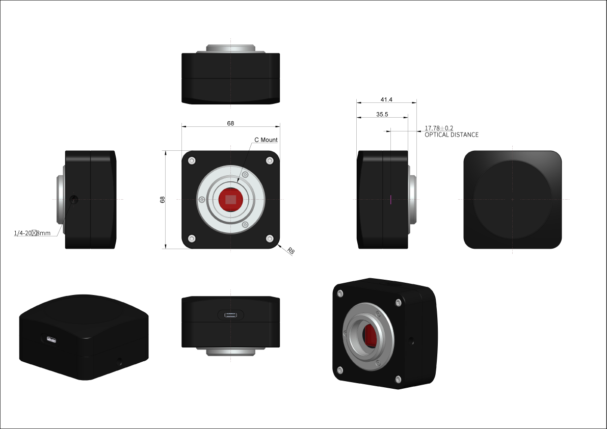 E10ISPM series dimensions