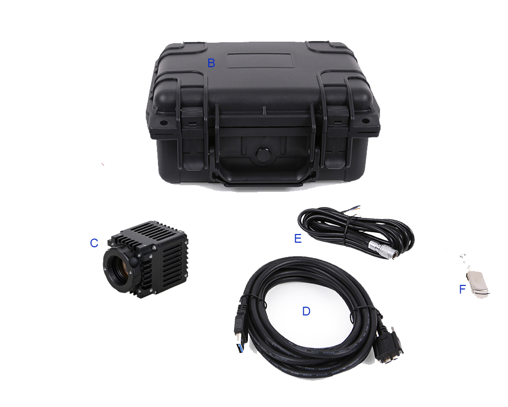 Packing information of the 300–1700 nm USB3 uncooled camera (CQD)