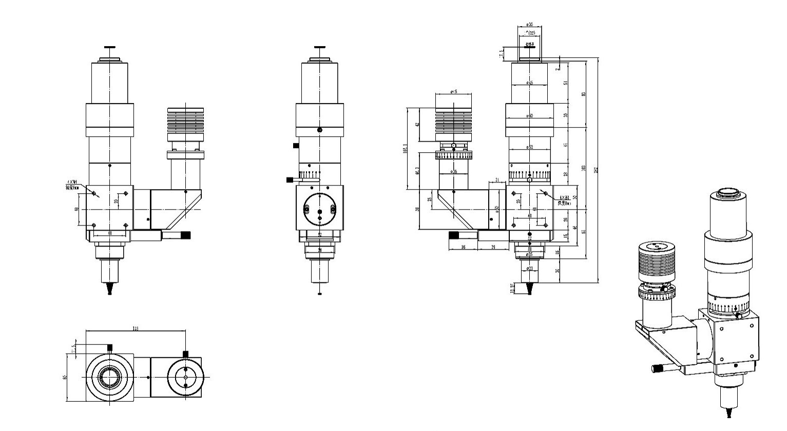 DIC100 Series Dimensional Drawing
