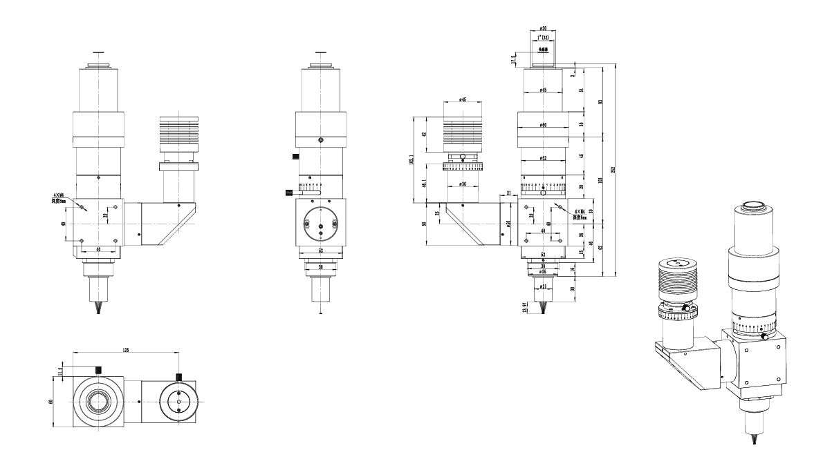 PLM100 Series Dimensional Drawing