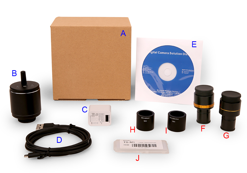 WUCAM1080PA packaging overview