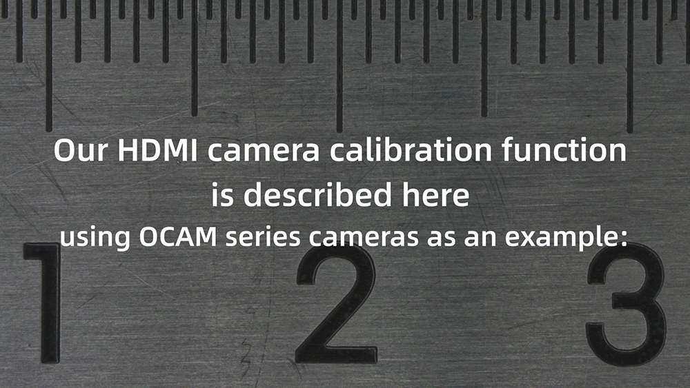 HDMI Camera Calibration
