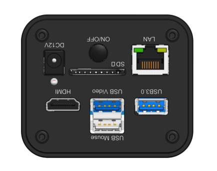 Schematic diagram of the HDMI camera interface panel for the X5CAM4K_MR series