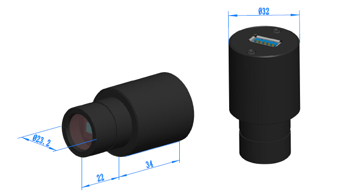S3CMOS Camera Dimensions S3CMOS Camera Dimensions