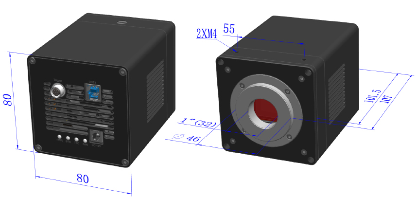 sMAX Camera Dimensions sMAX Camera Dimensions